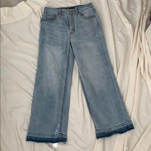 Aeropostale Cropped Wide Leg Jeans